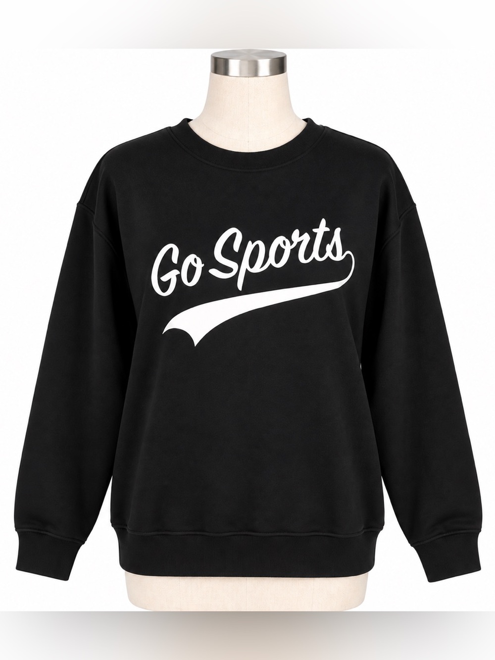 Favorite Daughter Go Sports Black Crewneck Sweatshirt Size M NWT
